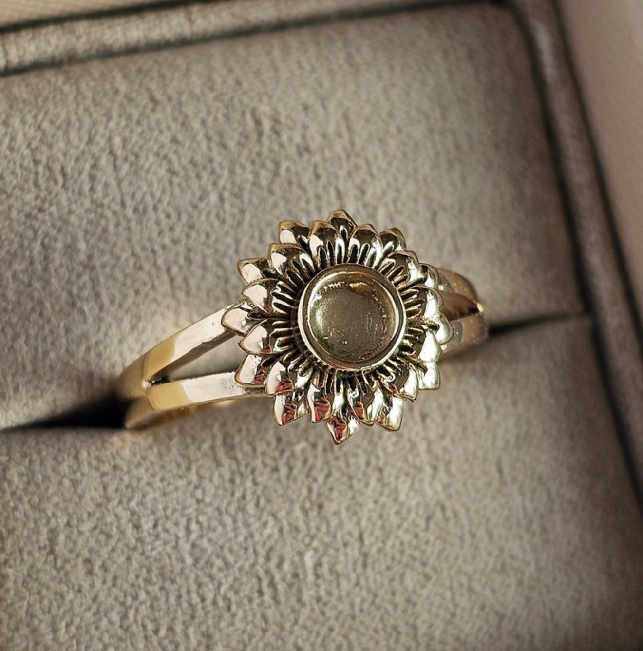 925 Silver Sunflower Ring