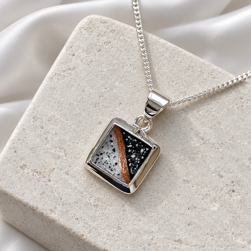 925 Silver Gent’s Square Pendant