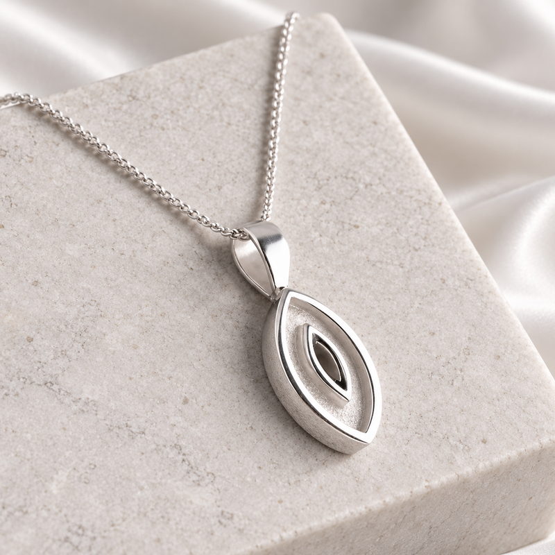 Marquise Crystal Secretly Set Ashes Pendant