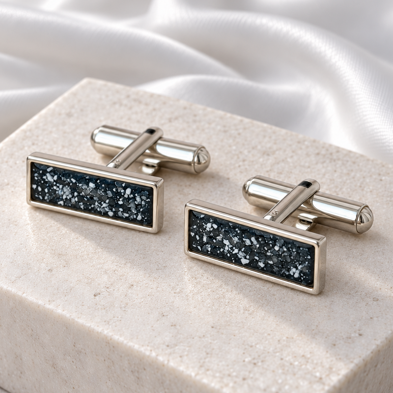 925 Silver Gent’s Rectangular Cufflinks