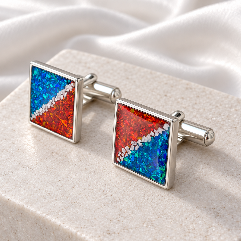 925 Silver Gent’s Square Cufflinks