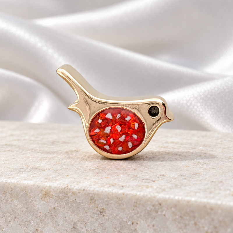 9K Gold Robin Charm