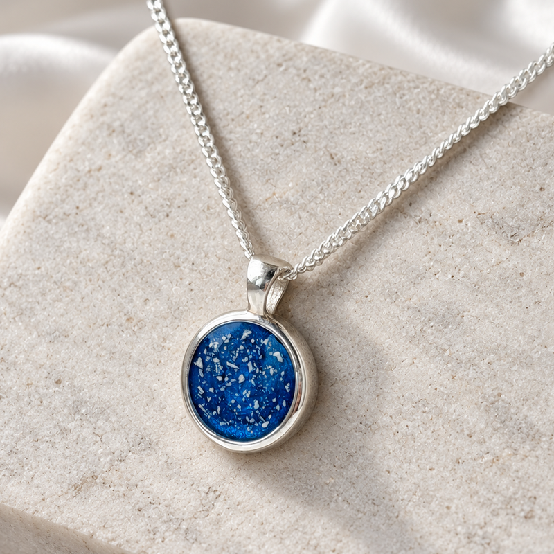 925 Silver Simple 12mm Round Pendant