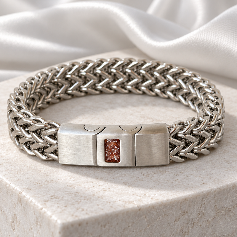 Stainless Steel Gents Chunky Link Chain Bracelet