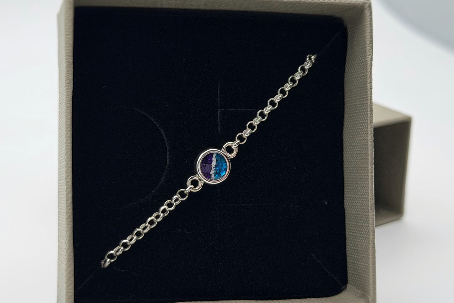 925 Silver Adjustable Belcher Chain Round Bracelet