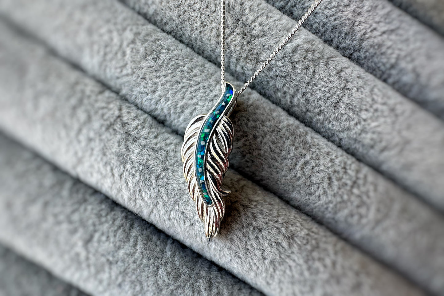 925 Silver Feather Pendant